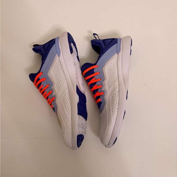 APL BRAND NEW WOMEN’S TECHLOOM TRACET SNEAKERS - purple/white/orange - Picture 3 of 8